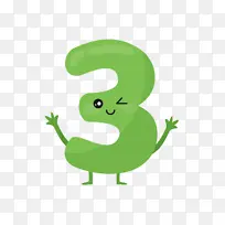 数字卡通矢量图三3插画-空若网 数字卡通矢量图三3插画-空若网