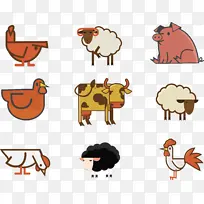 鸡鸭牛羊猪没有鱼家禽9只-空若网 鸡鸭牛羊猪没有鱼家禽9只-空若网