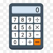 手绘黑色计算器插画-空若网 手绘黑色计算器插画-空若网