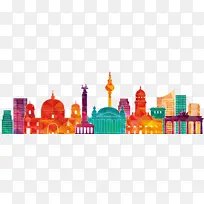 卡通城市素材-空若网 卡通城市素材-空若网