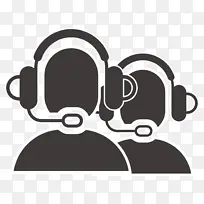 矢量电呼叫话务员客服图标-空若网 矢量电呼叫话务员客服图标-空若网