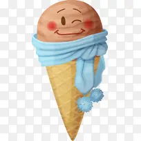 手绘 卡通 冰淇淋 笑脸-空若网 手绘 卡通 冰淇淋 笑脸-空若网