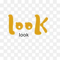 look卡通字体设计-空若网 look卡通字体设计-空若网