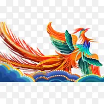 国潮元素凤凰翅膀祥云-空若网 国潮元素凤凰翅膀祥云-空若网