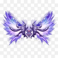 紫色炫酷 翅膀 装饰 元素-空若网 紫色炫酷 翅膀 装饰 元素-空若网