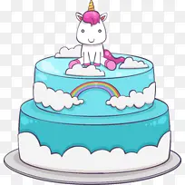 独角兽生日蛋糕-空若网 独角兽生日蛋糕-空若网