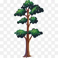 插画卡通绿色树-空若网 插画卡通绿色树-空若网