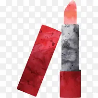 手绘水彩口红玫瑰色-空若网 手绘水彩口红玫瑰色-空若网