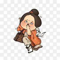 古装妇女插画图-空若网 古装妇女插画图-空若网