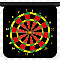 矢量彩色飞镖盘-空若网 矢量彩色飞镖盘-空若网