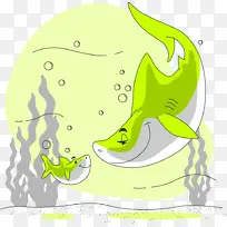 鲸鱼扁平化动物素材-空若网 鲸鱼扁平化动物素材-空若网