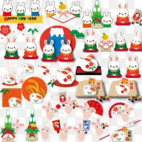 手绘卡通兔子国风形象-空若网 手绘卡通兔子国风形象-空若网