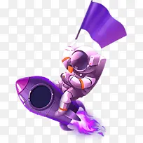 手绘卡通太空服飞船-空若网 手绘卡通太空服飞船-空若网