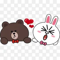 卡通动物熊和兔-空若网 卡通动物熊和兔-空若网