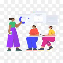 扁平插画人物数据分析,讲课-空若网 扁平插画人物数据分析,讲课-空若网