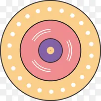 手绘扁平化光碟-空若网 手绘扁平化光碟-空若网