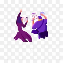 线上指引类插画-空若网 线上指引类插画-空若网