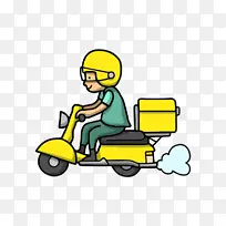 外卖小哥插画-空若网 外卖小哥插画-空若网