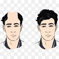 脱发青年插画-空若网 脱发青年插画-空若网