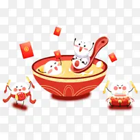 卡通元宵插画-空若网 卡通元宵插画-空若网