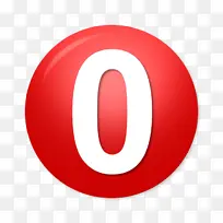 红色数字0球形图标-空若网 红色数字0球形图标-空若网