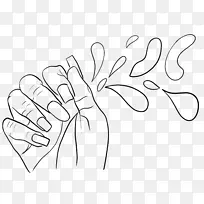 女生手部线稿-空若网 女生手部线稿-空若网