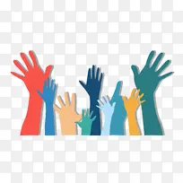 举手的手势插画-空若网 举手的手势插画-空若网