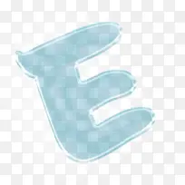 玻璃字母效果立体字体e-空若网 玻璃字母效果立体字体e-空若网