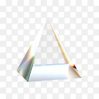 立体水晶透明金边三角形-空若网 立体水晶透明金边三角形-空若网