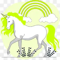 独角兽扁平化动物素材-空若网 独角兽扁平化动物素材-空若网