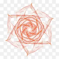 红色对称六边火焰花朵-空若网 红色对称六边火焰花朵-空若网