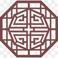 中国风边框剪纸古典窗花-空若网 中国风边框剪纸古典窗花-空若网