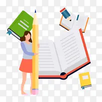 进步的学生插画-空若网 进步的学生插画-空若网