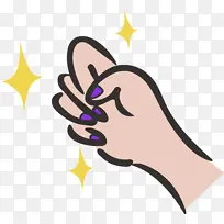 美甲 星星 时尚 紫色-空若网 美甲 星星 时尚 紫色-空若网