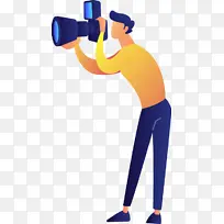 扁平化UI人物插画摄影师-空若网 扁平化UI人物插画摄影师-空若网