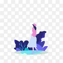 女生节女生插画素材-空若网 女生节女生插画素材-空若网