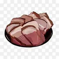 卡通手绘插画腊肉-空若网 卡通手绘插画腊肉-空若网