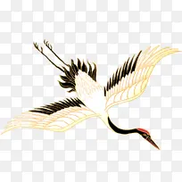 国风插画白鹤-空若网 国风插画白鹤-空若网