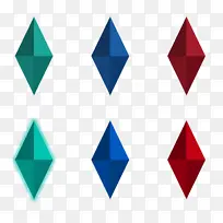 绿蓝红三色宝石-空若网 绿蓝红三色宝石-空若网