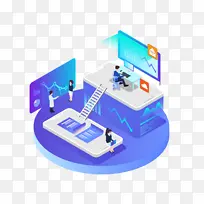 男士电脑办公矢量素材-空若网 男士电脑办公矢量素材-空若网