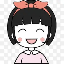 卡通小女孩 小女孩 头像 卡通-空若网 卡通小女孩 小女孩 头像 卡通-空若网