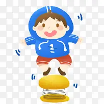 卡通 跑步 手绘 美女 弹跳-空若网 卡通 跑步 手绘 美女 弹跳-空若网