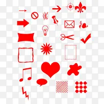 红色装饰标志-空若网 红色装饰标志-空若网