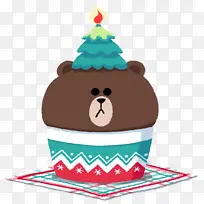 熊圣诞节 卡通小装饰 元素-空若网 熊圣诞节 卡通小装饰 元素-空若网