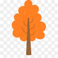 植物插画大树-空若网 植物插画大树-空若网