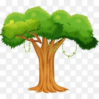 卡通插画绿色树-空若网 卡通插画绿色树-空若网