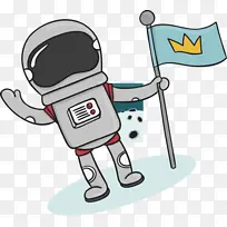 手绘卡通太空人素材-空若网 手绘卡通太空人素材-空若网