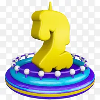 创意3D蜡烛数字2-空若网 创意3D蜡烛数字2-空若网