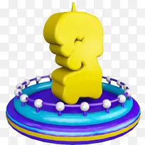 创意3D蜡烛数字3-空若网 创意3D蜡烛数字3-空若网