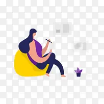 学习写字插画-空若网 学习写字插画-空若网